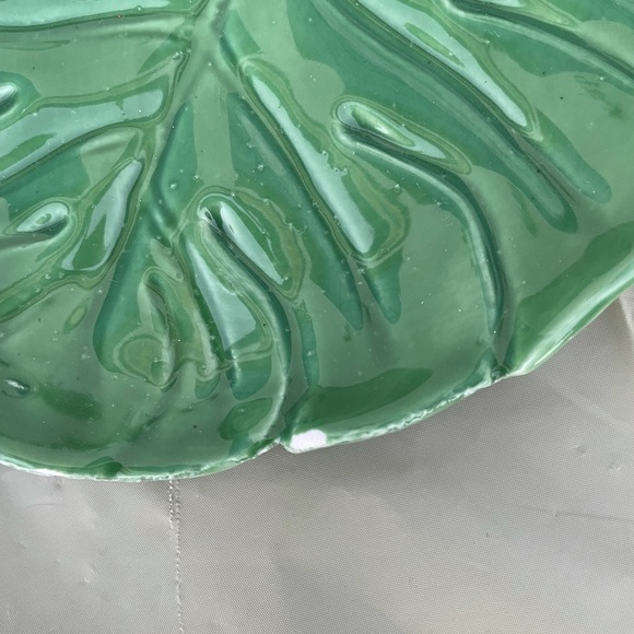 Tropical Floral /Summery table runner & TWO Monstera leaf décor plates - NEW - Picture 3 of 4